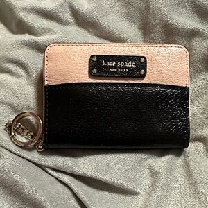 Kate Spade Black and Cream Card Holder